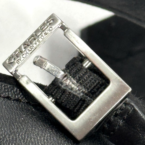 Charles By Charles David‎ Miller Women Open Toe Sandals black suede 9.5M (1647) - Picture 7 of 10